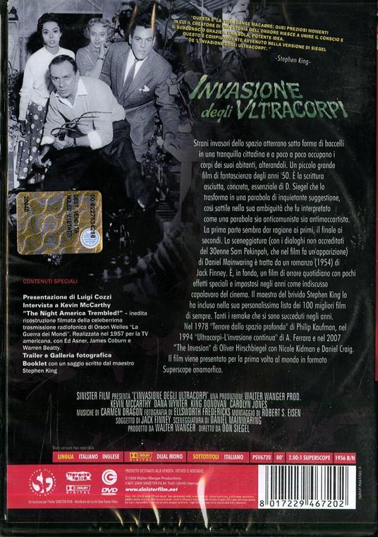 L' invasione degli ultracorpi di Don Siegel - DVD - 2