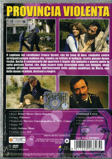 Provincia violenta (DVD) di Robert Moore - DVD - 2