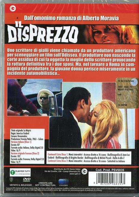 Il disprezzo (2 DVD) di Jean-Luc Godard - 2