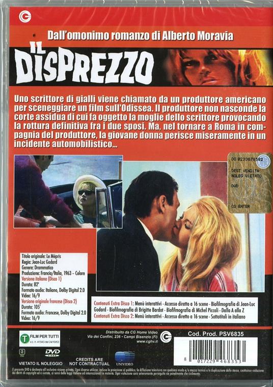 Il disprezzo (2 DVD) di Jean-Luc Godard - 2