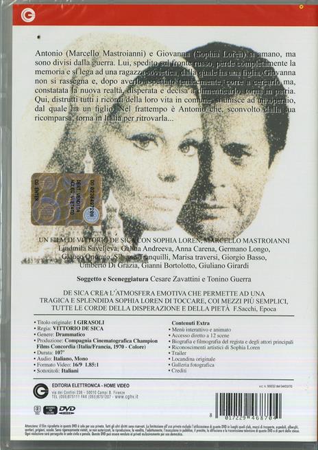 I girasoli di Vittorio De Sica - DVD - 2