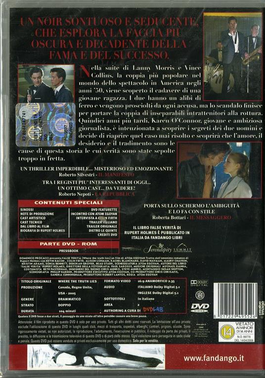 False verità di Atom Egoyan - DVD - 2