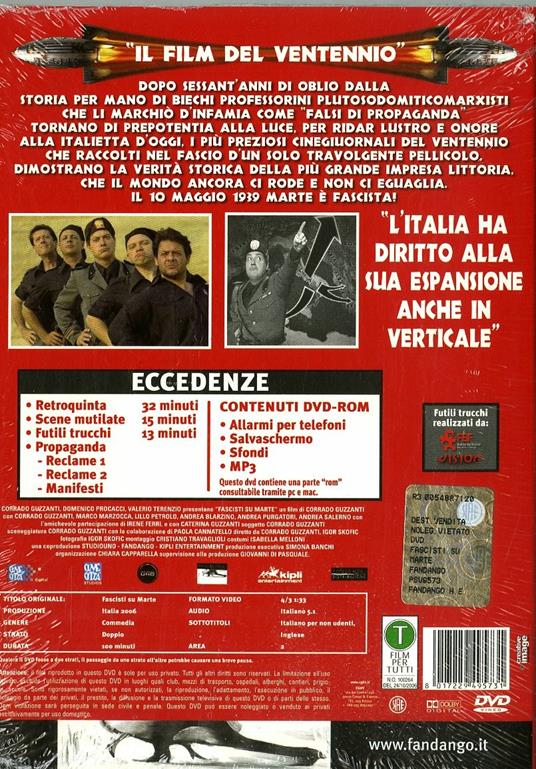 Fascisti su Marte<span>.</span> Collector's Edition di Corrado Guzzanti,Igor Skofic - DVD - 2
