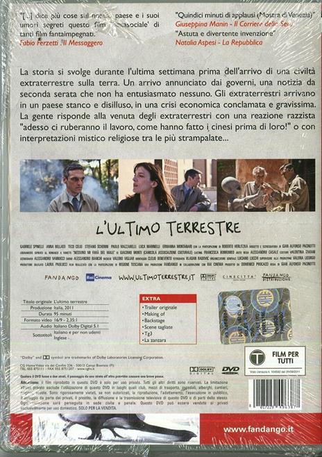 L' ultimo terrestre di Gian Alfonso Pacinotti - DVD - 2