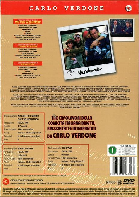 Carlo Verdone. Vol. 1 (3 DVD) di Carlo Verdone - 2