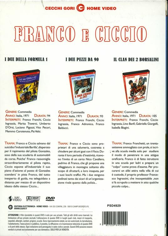 Franco Franchi e Ciccio Ingrassia (3 DVD) di Osvaldo Civirani,Giuseppe Orlandini - 2
