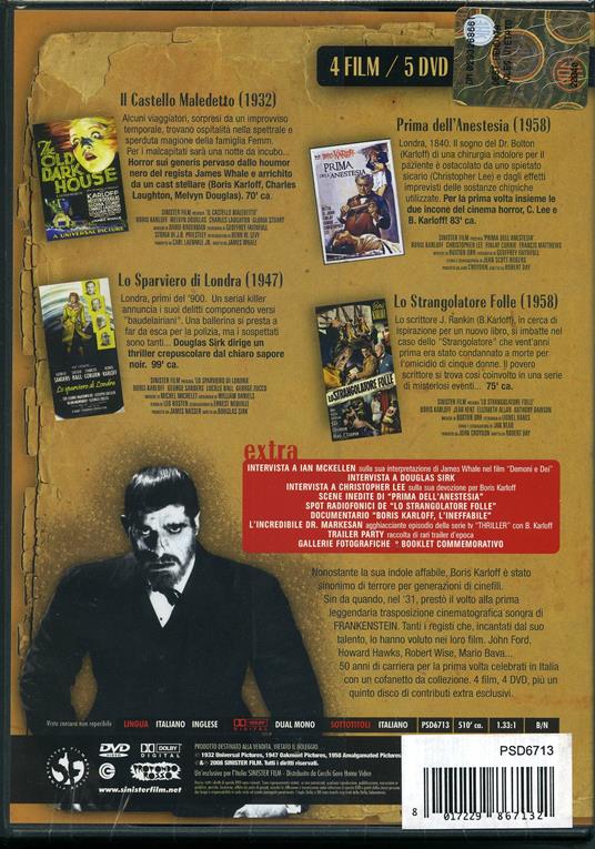 Boris Karloff. The Collection (5 DVD) di Robert Day,Douglas Sirk,James Whale - 2