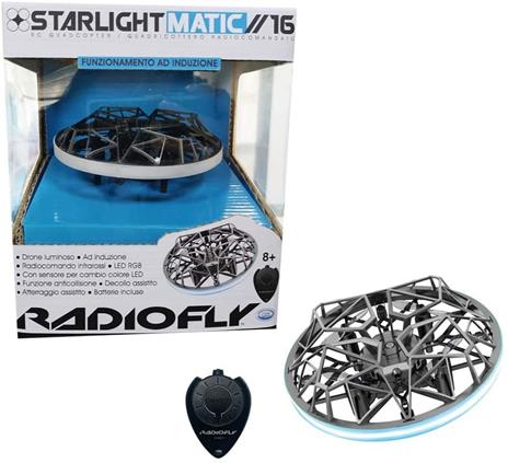 Radiofly Starlight Matic // 16ad infrarossi, induzione, sensore anticollisioneLUCI LED 360° , SENSORE PER CAMBIO COLORE LUCItrasmettitore decollo ed atterraggio - 2