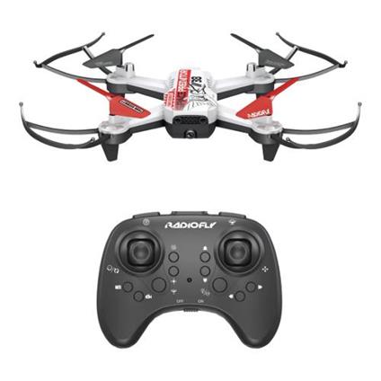 Drone giocattolo RADIOFLY Space Predator con videocamera Bianco 40106