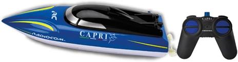 Radiocom Waves - Capri RC 2,4 Ghz, motoscafo 24*7*8 cm7 funzioni (avanti, dx/sx, indietro, dx/sx, stop)tempo di gioco 20 minutibatteria al litio 3,7 V 500 mAh inclusa - 2