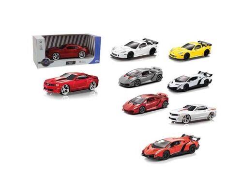 Silver Wheel - Auto in Scala 1:24 a frizione con varie licenze, Vernice a doppio strato, Scocca in ABS