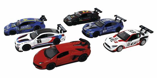 Silver Wheel - Auto Sportive DTMScala 1:43 in metallo, a retrocarica, portiere apribili.Licenze: Maserati, Bmw, Mercedes, Lamborghini
