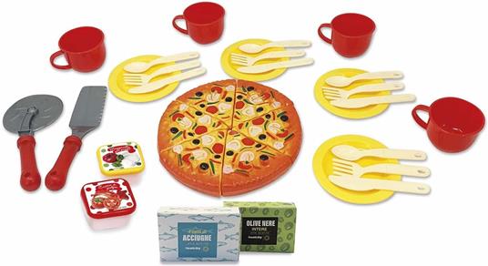Maisonelle - Pizza Lovers Party Setconfezione tranci pizza e accessori 28  pezzi misura contenitore 19*19*20 cm - ODS - Giochi e giocattoli -  Giocattoli