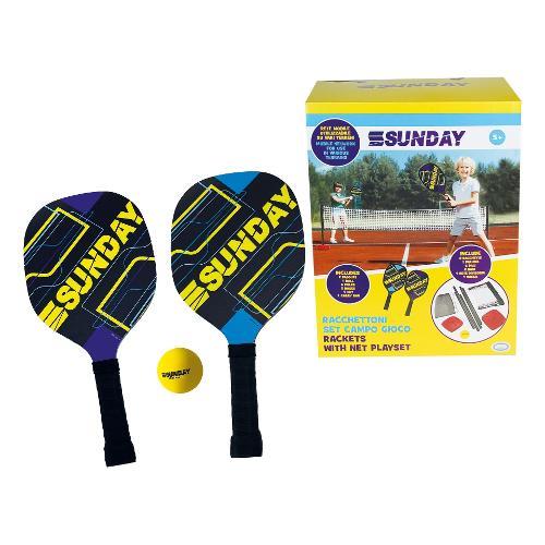 Set Campo gioco racchettoni + rete SUNDAY Assortito 47108