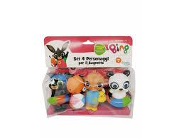Bing Set 4 Personaggi per il Bagnetto