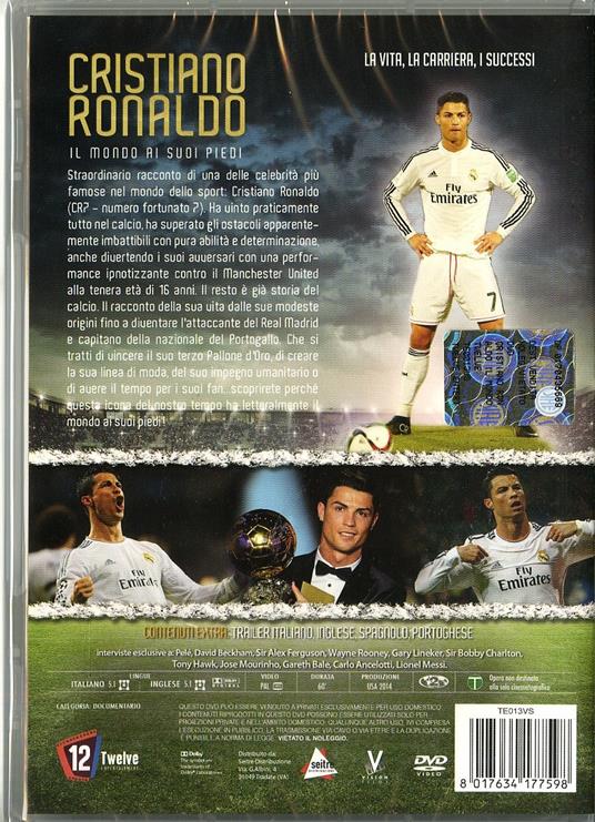 Cristiano Ronaldo. Il mondo ai suoi piedi di Tara Pirnia - DVD - 2