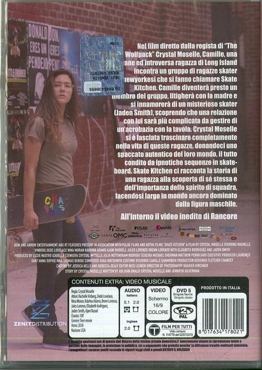 Skate Kitchen (DVD) di Kabrina Adams,Emmanuel Barco,Tom Bruno,Alexander Cooper,Thaddeus Daniels,Kobi Frumer,Taylor Gray,Nico Hiraga,Alexandra Imgruth,Judah Lang,Brenn Lorenzo,Jules Lorenzo,Dede Lovelace,Nina Moran,Stella Lockwood Neumann - DVD - 2