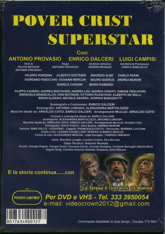 I Legnanesi. Pover Crist Superstar - DVD - 2