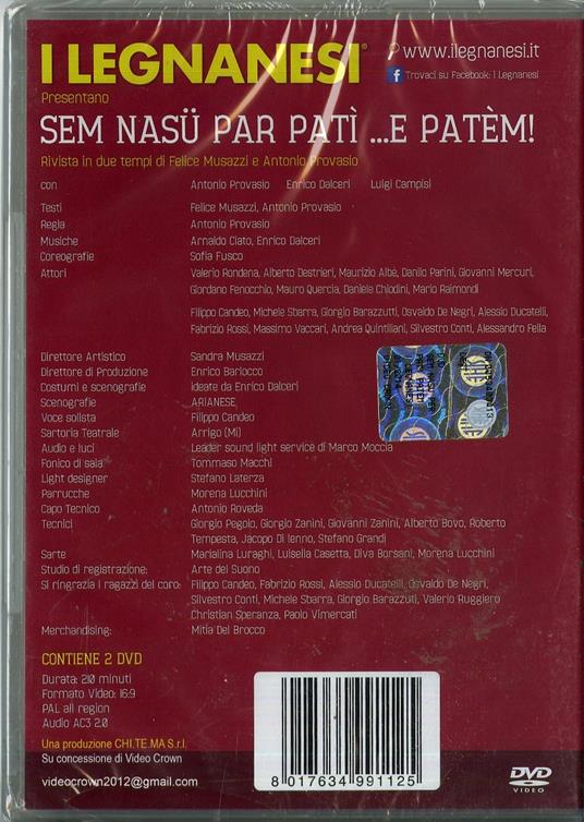 I Legnanesi. In sem nasu per patì... e patem! (2 DVD) - DVD - 2