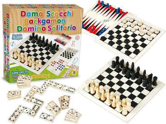 Dama / Scacchi / Domino / Backgammon / Solitario