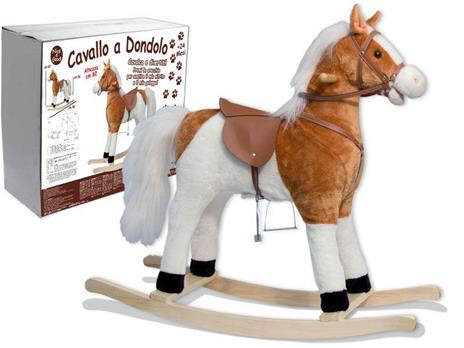 Cavallo a dondolo in peluche