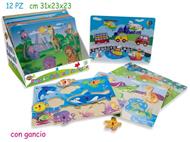 Puzzle In Legno Funny Design 30x23 Cm (Assortimento)