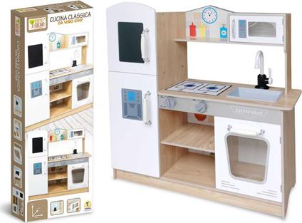 Mega Cucina H.83 Cm Con Lavello In Legno