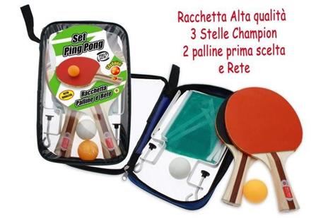 Set Ping Pong 3 Stelle Con Rete