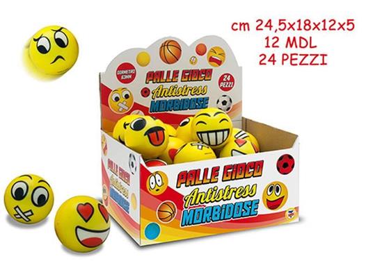 Pallina Smiley Antistress Diametro 63 Mm (Assortimento)