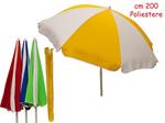 Ombrellone Poliestere Diametro 200 Cm, Tubo 28/32 Mm, Righe Orizzontali (Assortimento)