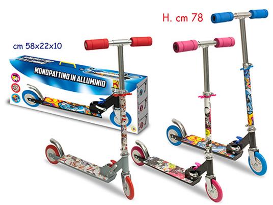 Monopattino In  Allum.  New Serie 3 Colori - Box