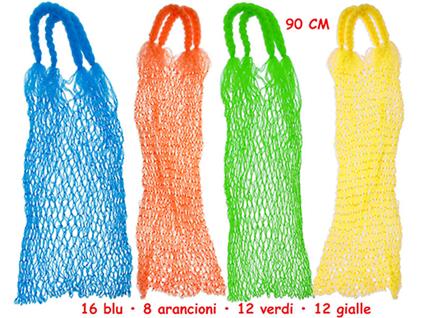 Sacca Rete Portaoggetti 15 Anelli Lunghezza 95 Cm (Assortimento)