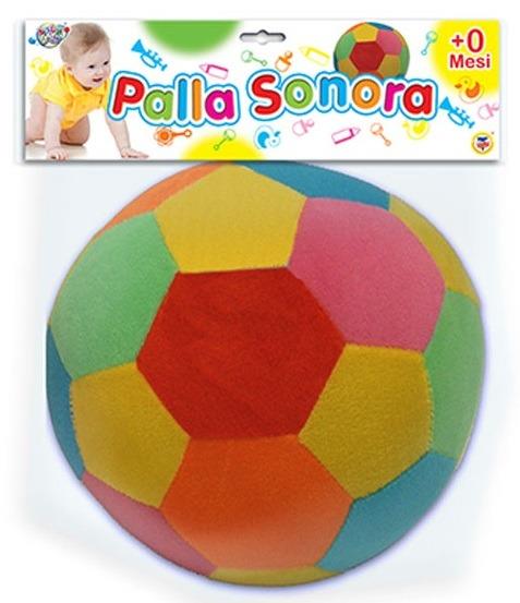 Palla Sonora Morbida Con Sonaglio 17 Cm