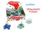 Biglie Colorate In Vetro - Rete 6 Pz 25 Mm (Assortimento)