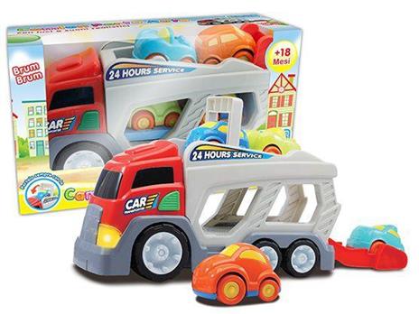 Camion Portauto 4 Macchine Luci E Suoni