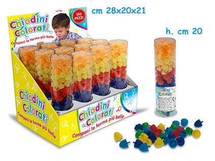 Chiodini Colorati In Tubo 150 Pz
