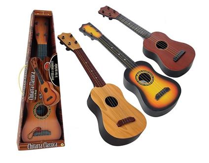CHITARRA MUSICALE 4 COL ASST CON PLETTRO SMALL