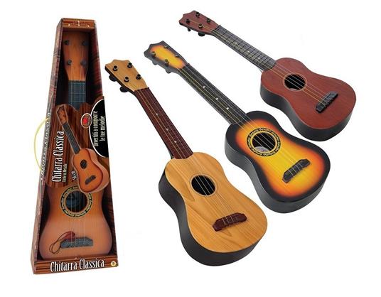 CHITARRA MUSICALE 4 COL ASST CON PLETTRO SMALL