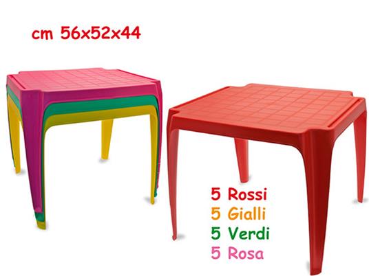 Tavolo In Plastica 56x52x44 Cm (Assortimento)