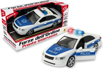 Macchina Police C/Luci E Suoni Scala 1:16. Window Box