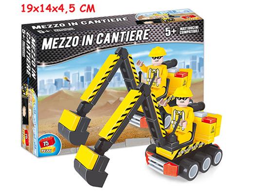 Costruzioni Click Clack Mezzo  In Cantiere 75 Pz Box