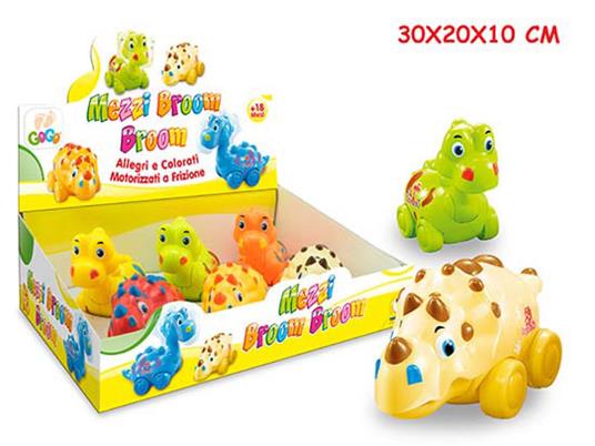 Gogo. Dinosauri Broom Broom 6 Pz Asst. Display Box