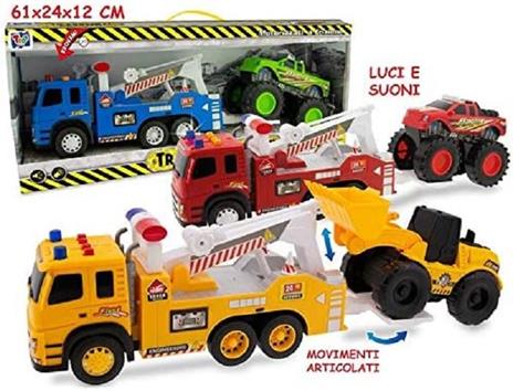 Playset Mezzi da Lavoro con Luci e Suoni Modelli Assortiti