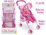Teorema: Ciao Ciccio. Baby Passeggino In Metallo 2 Ass H. 55 Cm. Busta