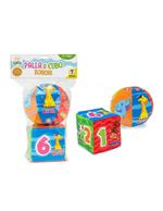 Palla e Cubo morbidosi con sonaglio