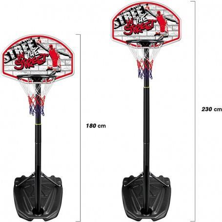 Tabellone E Canestro Basket 250 Cm Con Piantana Mobile Teosport Teorema 66859 - 4