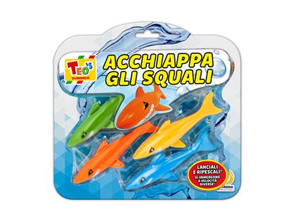 Acchiappa Gli Squali 5pz Colorati
