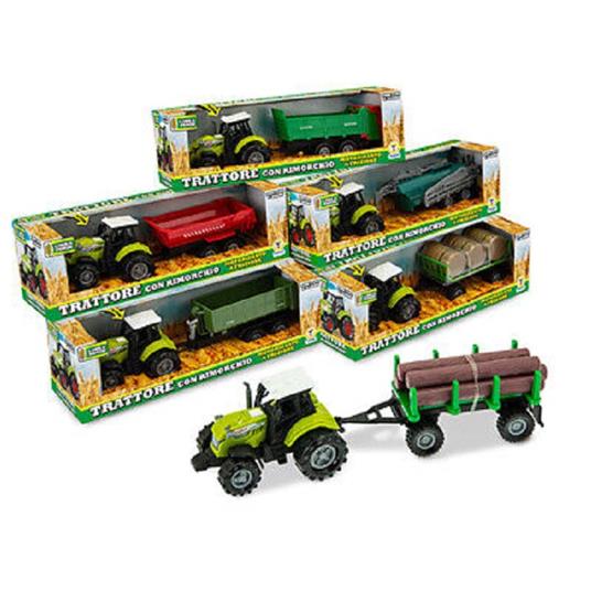 Linea Verde Trattore con rimorchio Luci e suoni