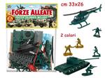 Forze Alleate - Busta Soldatini Con Mappa E Accessori 33 Pz (Assortimento)