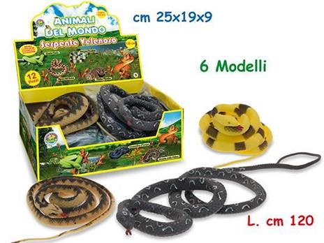 Serpente Colorato Corpo Soffice Lunghezza 120 Cm (Assortimento) - 2